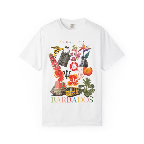 Tropical Graphic T-Shirt, Summer Style Tee, Barbados Inspired T-shirt, Travel Gift, Vacation Apparel, Unisex Beachwear