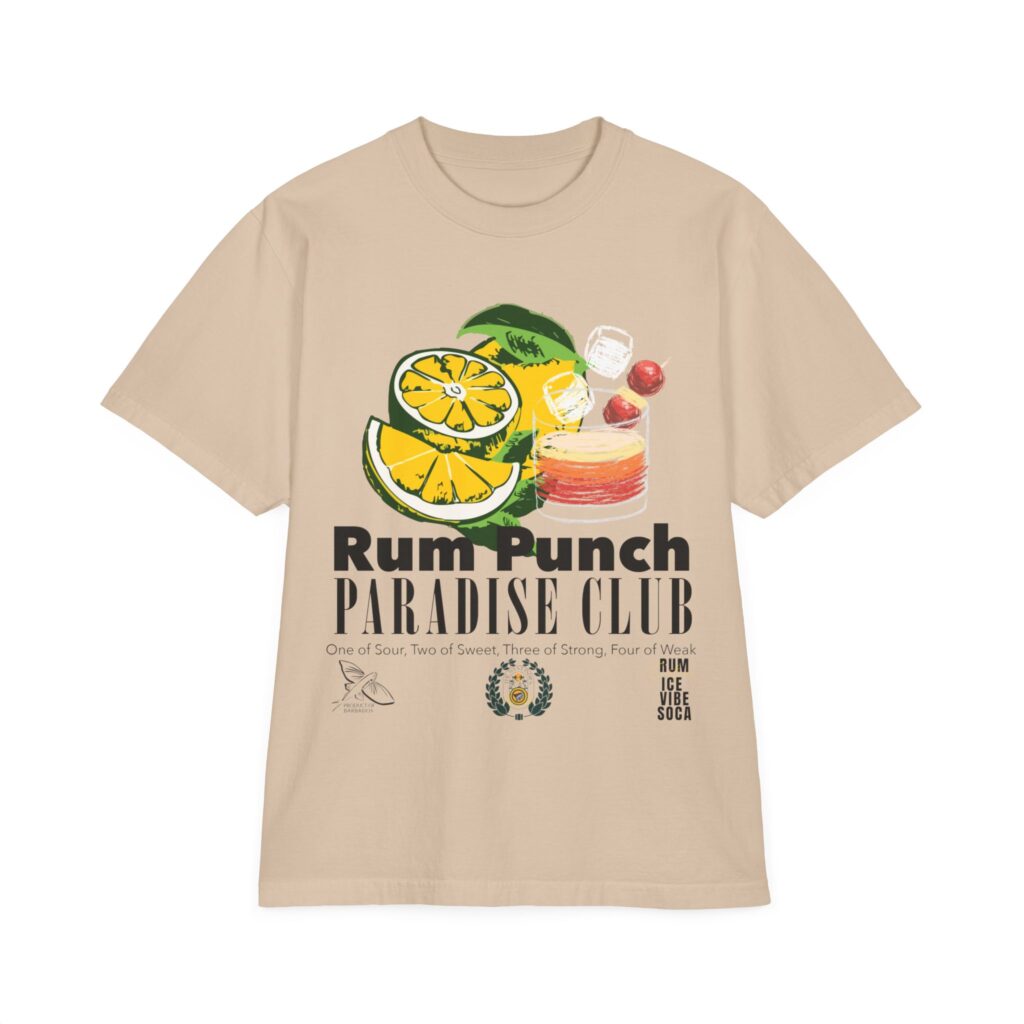 tan rumpunch paradise tshirt