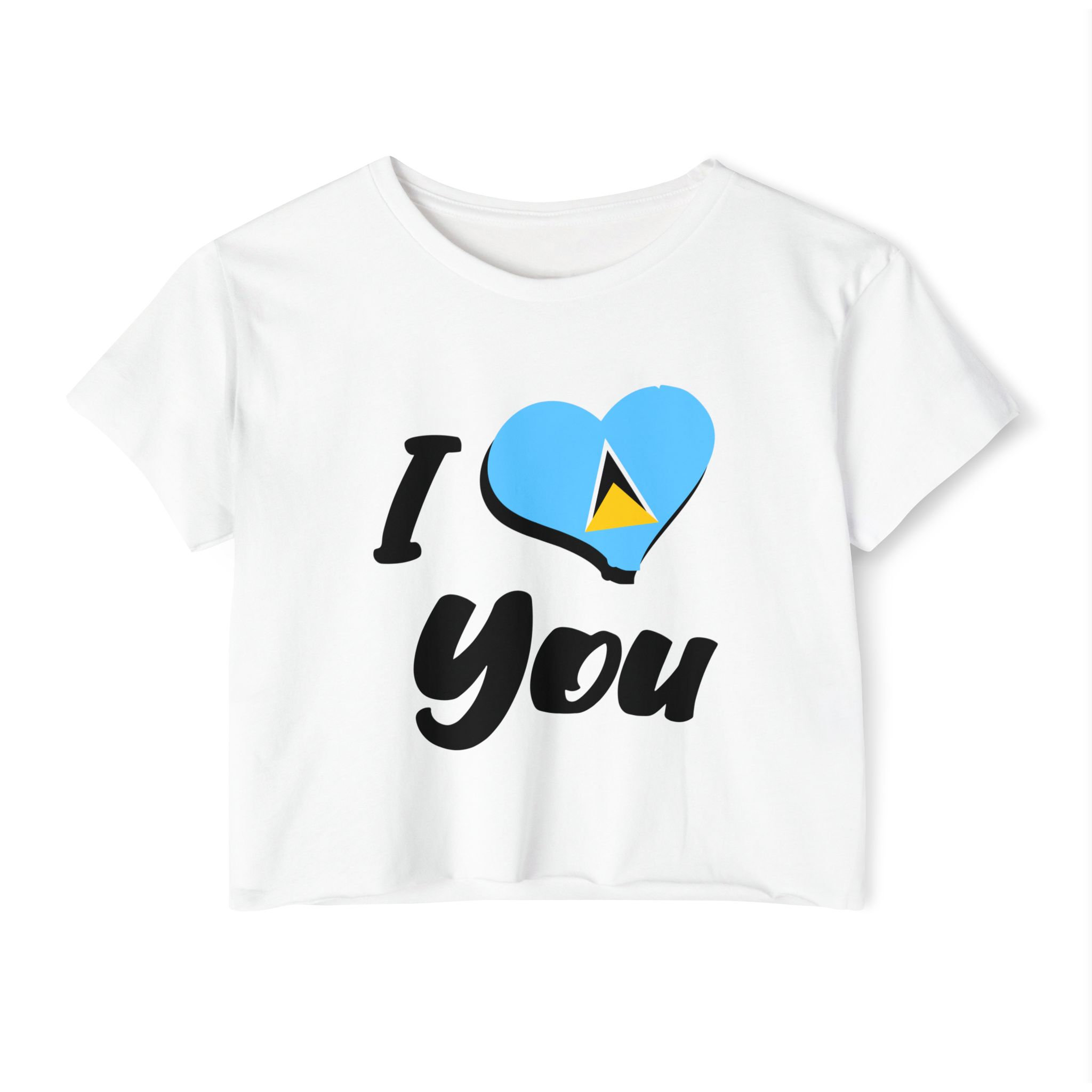 I Love St. Lucia Crop top