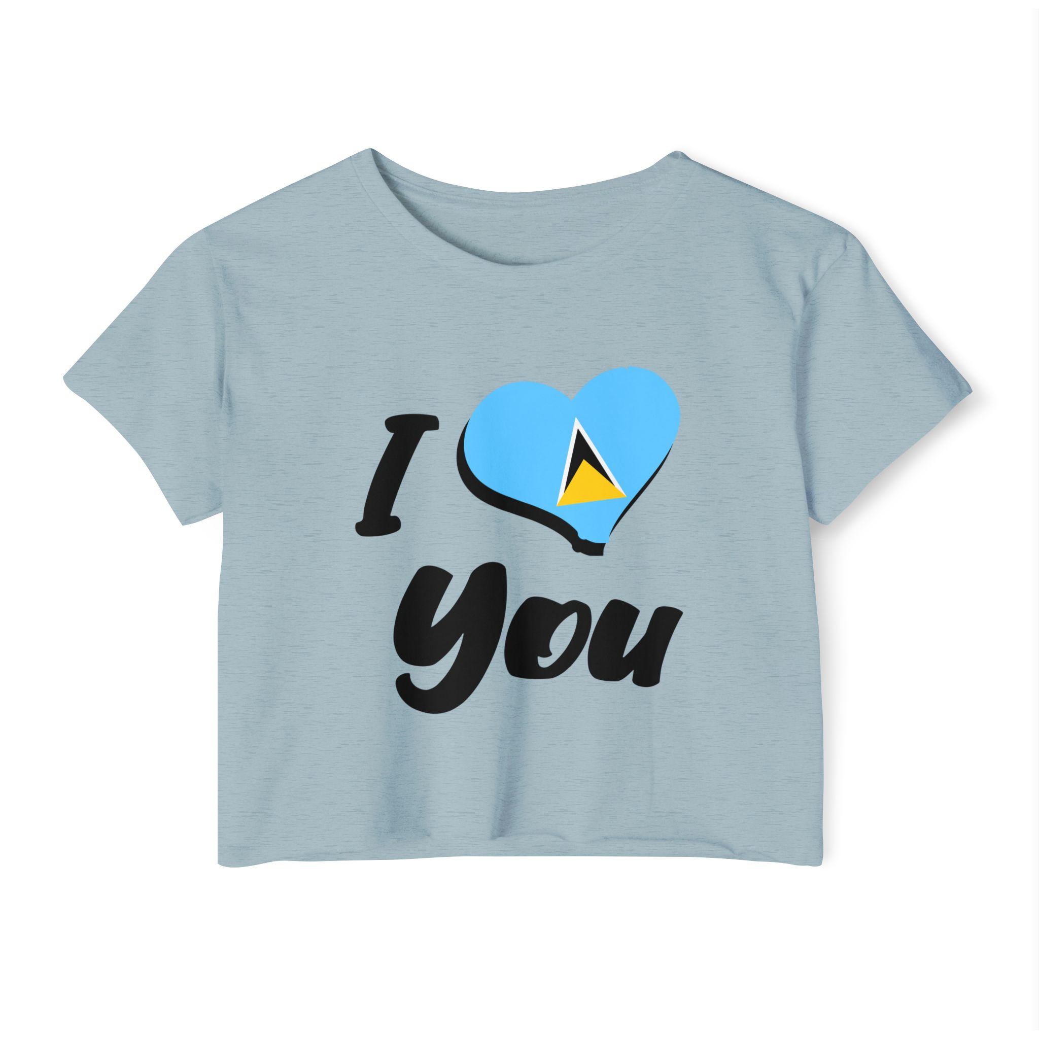 I Love St. Lucia Crop top - Image 21