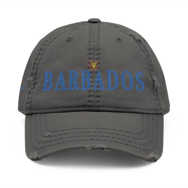 Barbados Distressed Embroidered Dad Hat